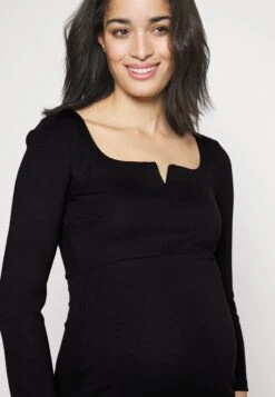 NOTCH NECKLINE MIDI DRESS - Jerseykleid - Black 12 NOTCH NECKLINE MIDI DRESS - Jerseykleid - Black -Chic Fusion Verkauf 08d9c5edccaa40e9a1279899f7800784