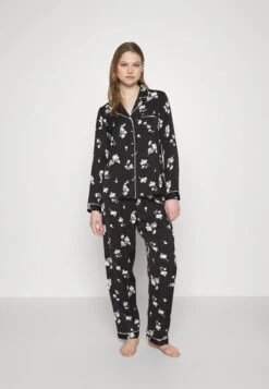 Anna Field SET - Pyjama - Black/offwhite
