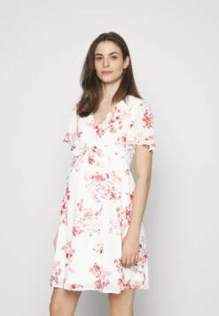 Freizeitkleid - Off-white/pink