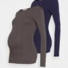 2 PACK - Langarmshirt - Dark Grey/dark Blue 1 2 PACK - Langarmshirt - Dark Grey/dark Blue -Chic Fusion Verkauf 24365d4cea41422fb3fbae1ef74e5bc2