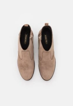 LEATHER - Cowboy-/Bikerstiefelette - Taupe 13 LEATHER - Cowboy-/Bikerstiefelette - Taupe -Chic Fusion Verkauf 31439f38e4674f7495916fa4d253a286