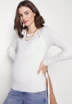 NURSING - BUTTON OPENING - Strickpullover - White 11 NURSING - BUTTON OPENING - Strickpullover - White -Chic Fusion Verkauf 4b78fcc94aeb475a964819c45a823428