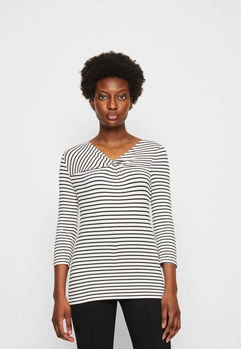 Anna Field Langarmshirt - White/black 3 Anna Field Langarmshirt - White/black