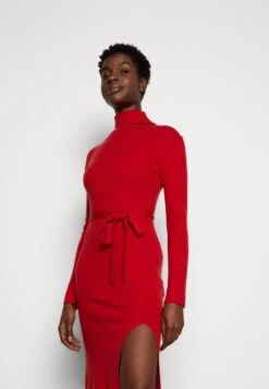 Anna Field ROLLKRAGEN RIPP MINI STRICKKLEID MIT GÜRTEL - Strickkleid - Red -Chic Fusion Verkauf 71b57cf9ce54411882918bef331aba09