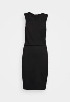 DRAPPED NECKLINE SMART BODYCON SLEEVELESS MINI DRESS - Jerseykleid - Black 12 DRAPPED NECKLINE SMART BODYCON SLEEVELESS MINI DRESS - Jerseykleid - Black -Chic Fusion Verkauf 7e169e682756419492298dc1919a2371