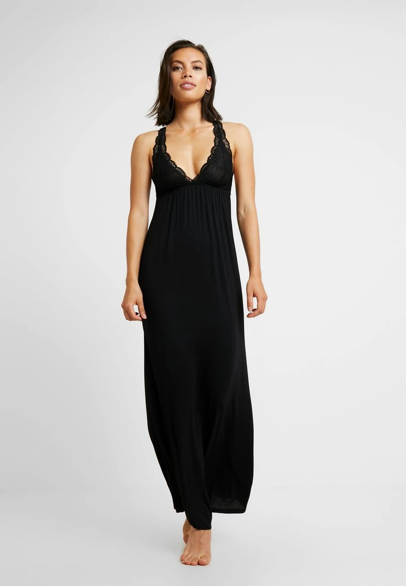 Anna Field ANNA LONG VISCOSE DRESS - Nachthemd - Black 8 Anna Field ANNA LONG VISCOSE DRESS - Nachthemd - Black – Bild 6