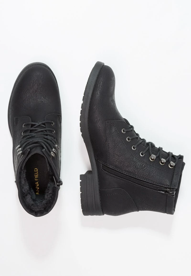 Anna Field WINTER BOOT - Schnürstiefelette - Black 5 Anna Field WINTER BOOT - Schnürstiefelette - Black – Bild 3