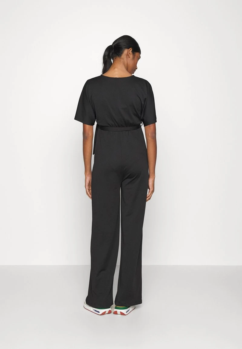 SHORT SLEEVE WRAP JUMPSUIT - Jumpsuit - Black 5 SHORT SLEEVE WRAP JUMPSUIT - Jumpsuit - Black – Bild 3