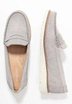 Anna Field COMFORT LEATHER - Slipper - Grey -Chic Fusion Verkauf 91c037ae0fd845eb95c65013e2cb4387