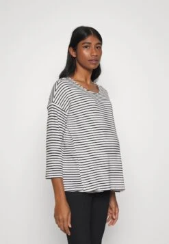 Langarmshirt - Black/white