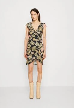 Anna Field Jerseykleid - Black/multi Coloured