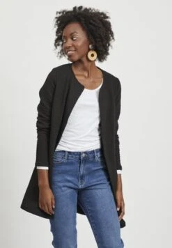 Anna Field RIBBED FOLD COLLAR - Strickjacke - Black -Chic Fusion Verkauf bada3c30145b4180844d3faf5d56bf08