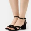 LEATHER WIDE FIT - Riemensandalette - Black -Chic Fusion Verkauf c71db8a1b1cf4394a9f456b01c006571