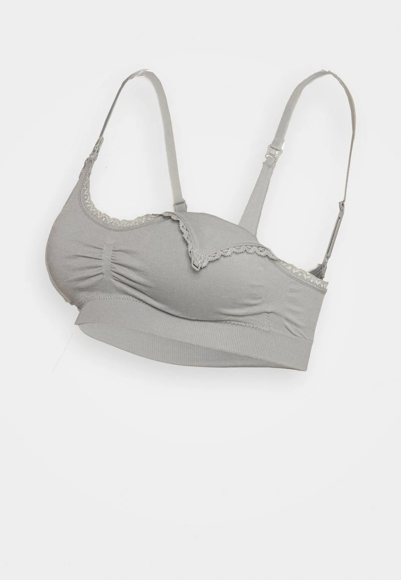 Anna Field MATERNITY SEAMLESS BRA 2 PACK - Bustier - Grey/black 4 Anna Field MATERNITY SEAMLESS BRA 2 PACK - Bustier - Grey/black – Bild 2
