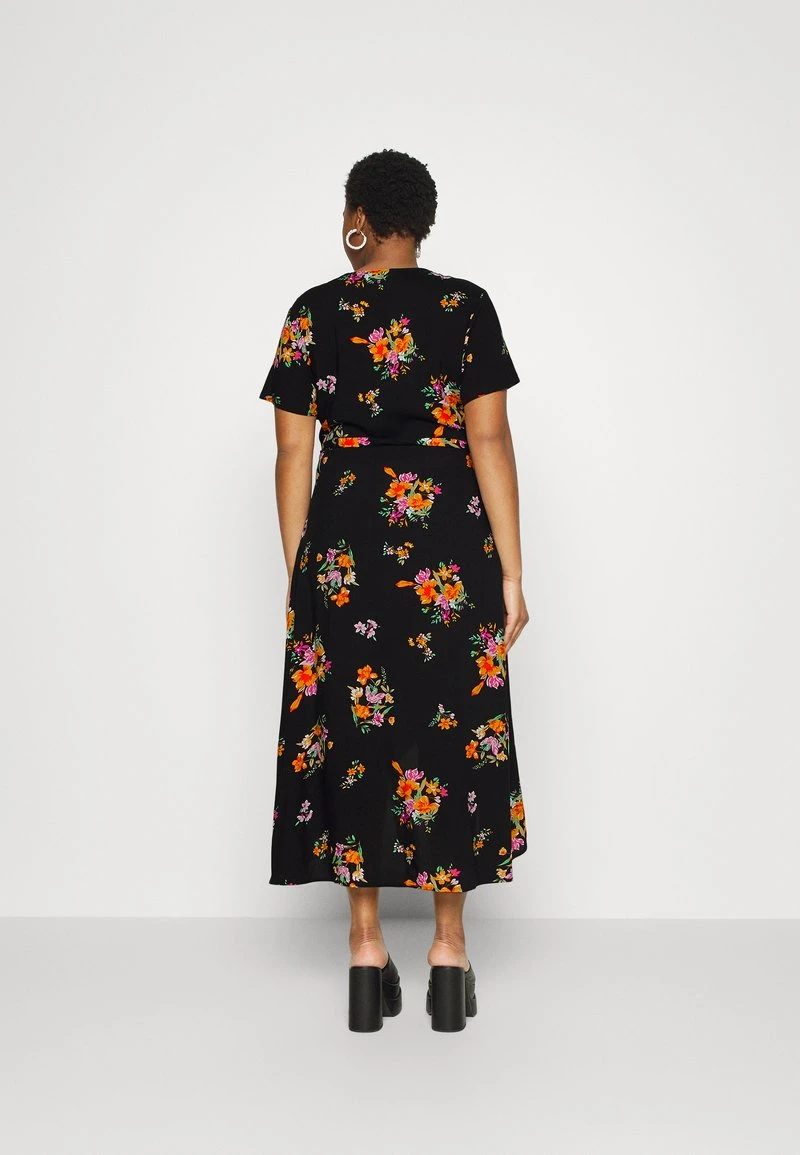 WRAP DRESS HIGH LOW HEM - Freizeitkleid - Black 5 WRAP DRESS HIGH LOW HEM - Freizeitkleid - Black – Bild 3