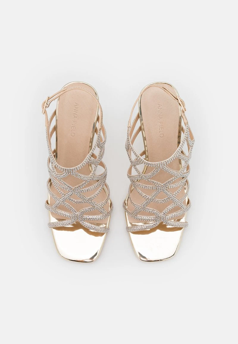 Anna Field LEATHER - High Heel Sandalette - Gold 8 Anna Field LEATHER - High Heel Sandalette - Gold – Bild 6