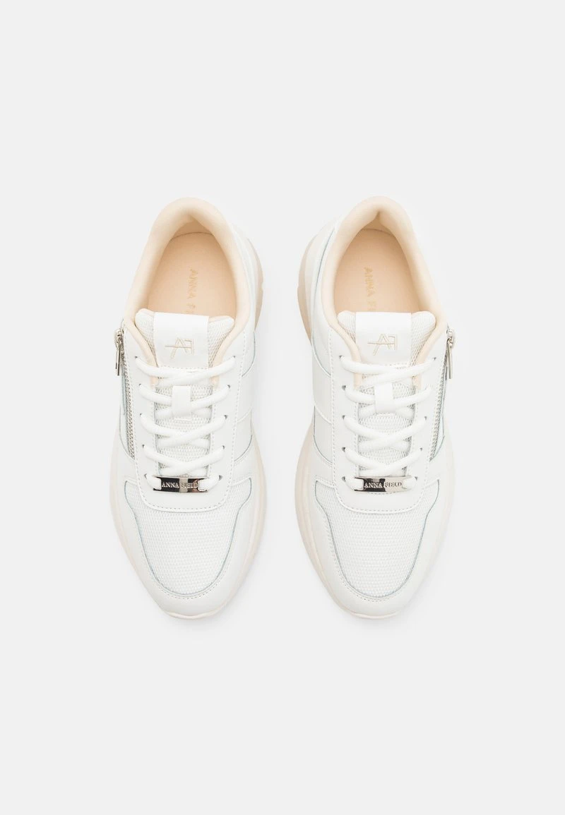 Anna Field LEATHER - Sneaker Low - White/beige 8 Anna Field LEATHER - Sneaker Low - White/beige – Bild 6