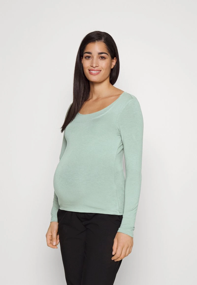 MATERNITY BASIC LONGSLEEVE 2 PACK - Langarmshirt - Pink/light Green 4 MATERNITY BASIC LONGSLEEVE 2 PACK - Langarmshirt - Pink/light Green – Bild 2